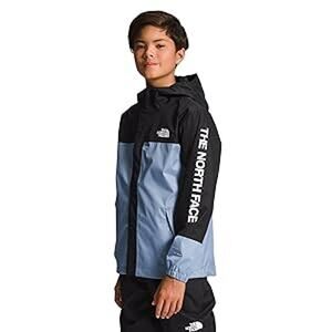 The North Face Boys Antora Rain Jacket in Folk Blue / TNF Black Sz M 10